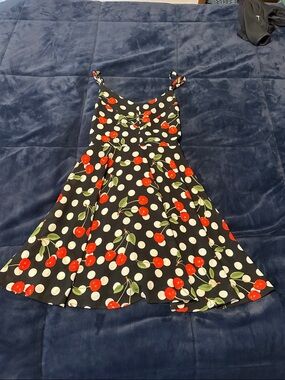 Black Cherry Print Womens' Sundress
